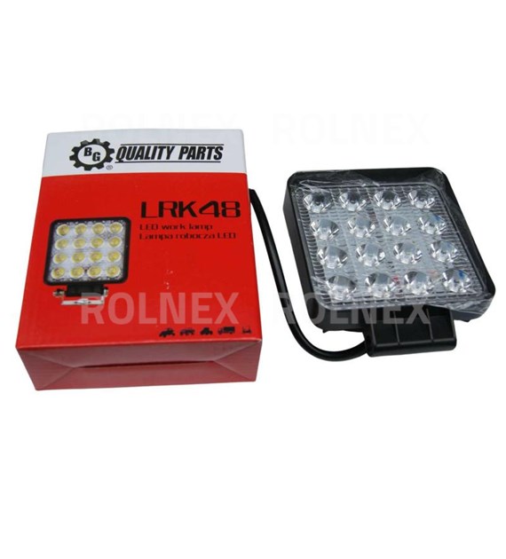 LAMPA ROB. KWADRATOWA LED 48W 16 LED