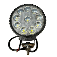 LAMPA ROB. OKRĄGŁA LED CREE 50W 10 LED 10x5W; 10-30V; 5000Ln; śred:141 KLOSZ-MOT