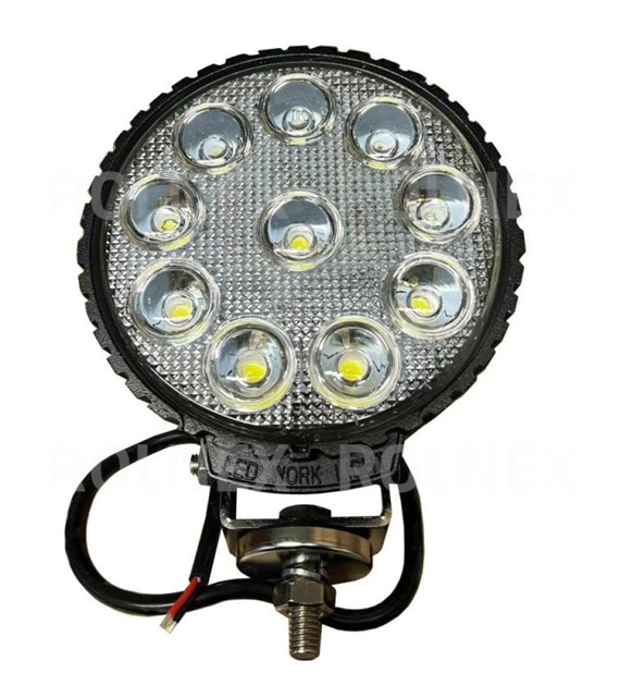 LAMPA ROB. OKRĄGŁA LED CREE 50W 10 LED 10x5W; 10-30V; 5000Ln; śred:141
