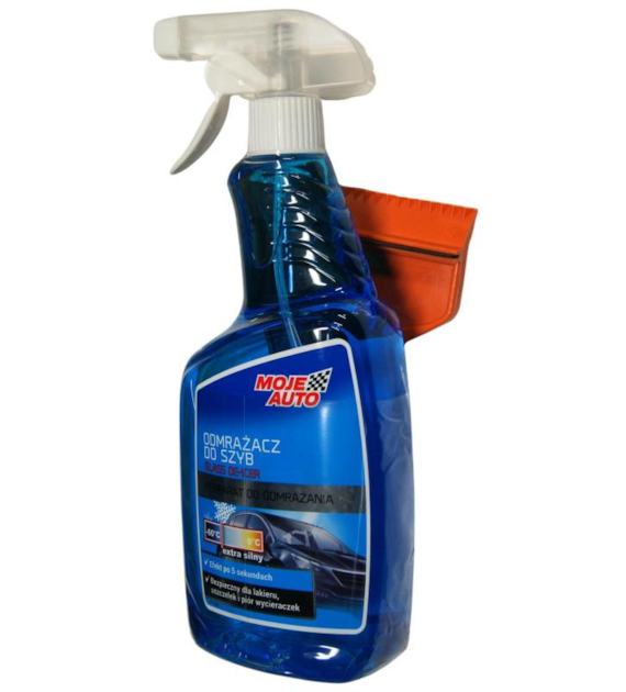 ODMRAŻACZ SZYB 650ml MOJE AUTO +SKROBACZKA