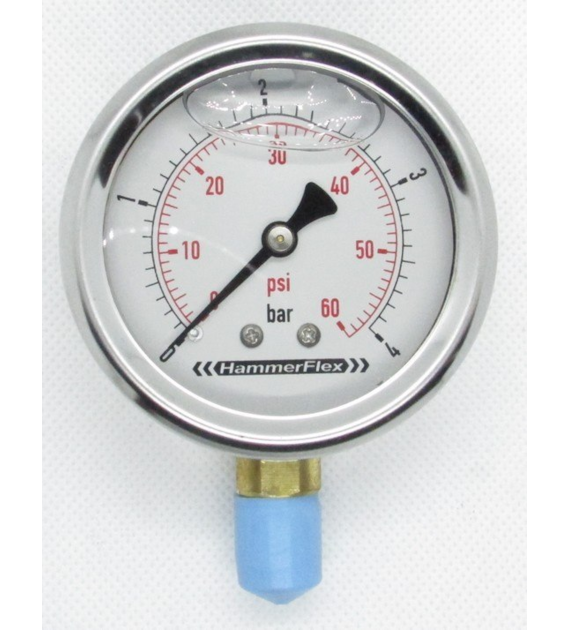 MANOMETR GLICERYNOWY 0-4 BAR RADIALNY