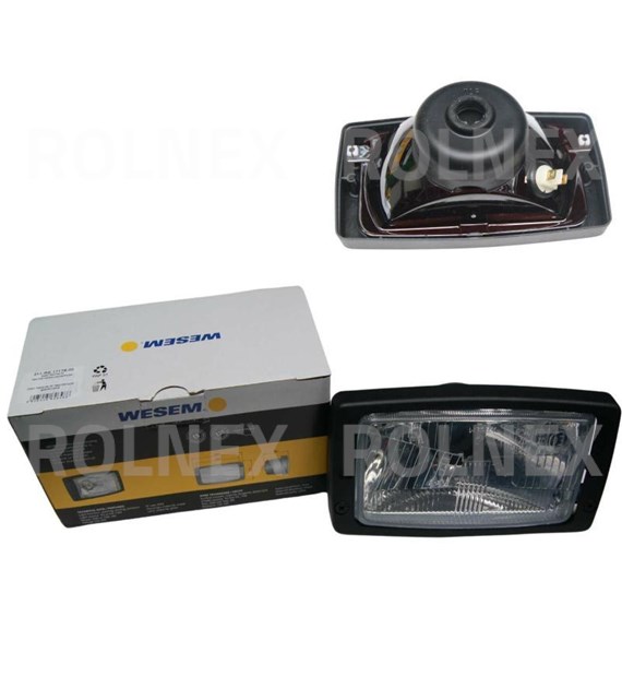 REFLEKTOR PROSTOKĄTNY Z RAMKĄ ZETOR WESEM