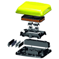 KLIMATYZATOR POSTOJOWY 12V RESFRI AGRO wymiary panelu sterowania 34x37cm