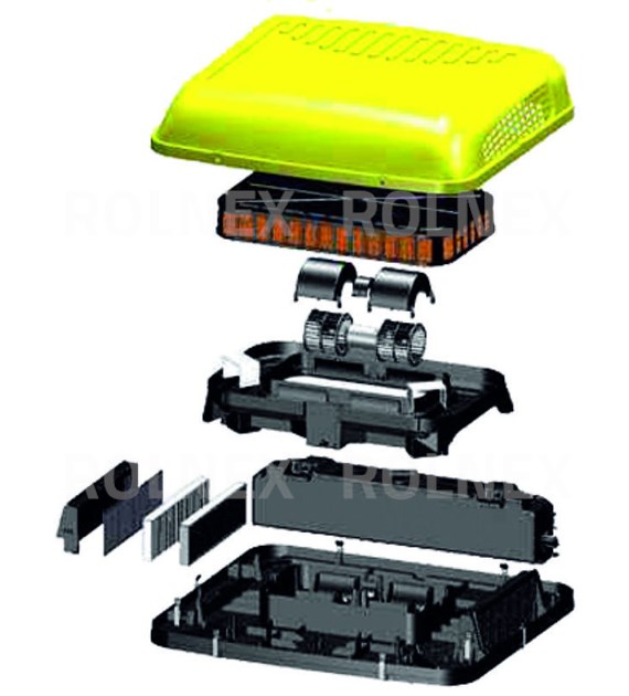 KLIMATYZATOR POSTOJOWY 12V RESFRI AGRO wymiary panelu sterowania 34x37cm