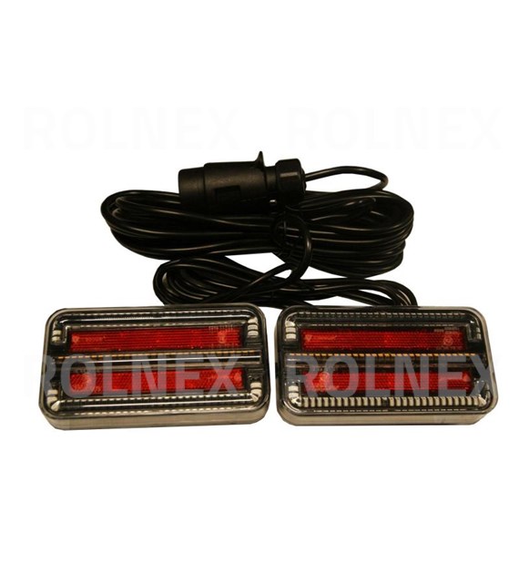 ZESTAW OŚWIETLENIOWY NA MAGNES LED12V-24V PRZEWÓD 7,5 M