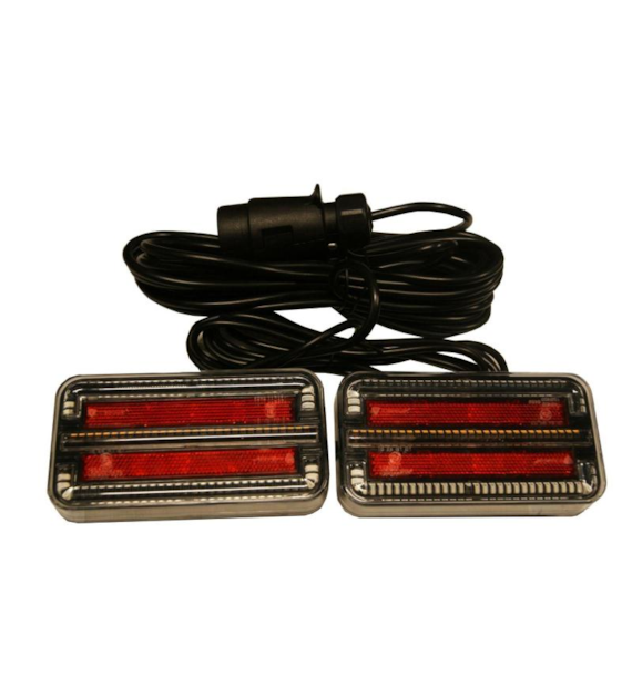 ZESTAW OŚWIETLENIOWY NA MAGNES LED12V-24V PRZEWÓD 7,5 M