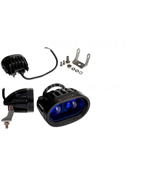 LAMPA ROBOCZA 2 LED 8W NIEBIESKA STRUMIENIOWA