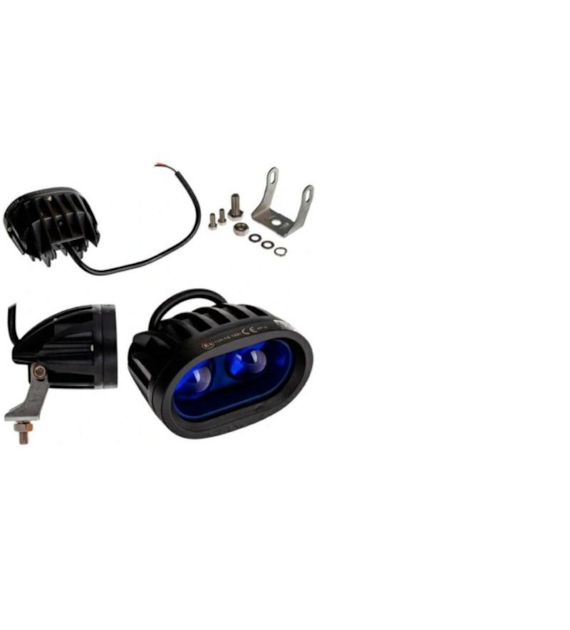 LAMPA ROBOCZA 2 LED 8W NIEBIESKA STRUMIENIOWA