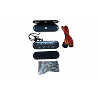 LAMPA STROBOSKOPOWA 4 LED OSTRZEGAWCZA 12-24V POMARAŃCZOWA