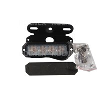 LAMPA STROBOSKOPOWA 4 LED OSTRZEGAWCZA 12-24V POMARAŃCZOWA