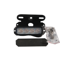 LAMPA STROBOSKOPOWA 4 LED OSTRZEGAWCZA 12-24V POMARAŃCZOWA