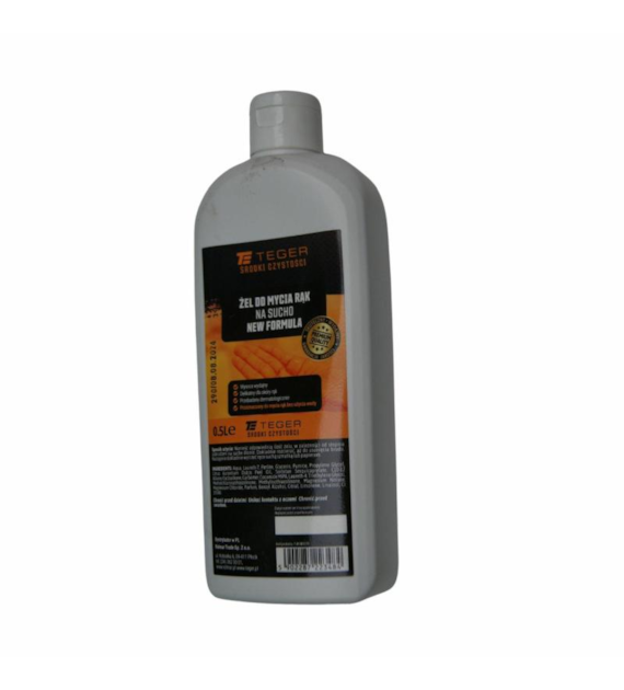 ŻEL DO MYCIA RĄK NA SUCHO NEW FORMULA 500ml TEGER