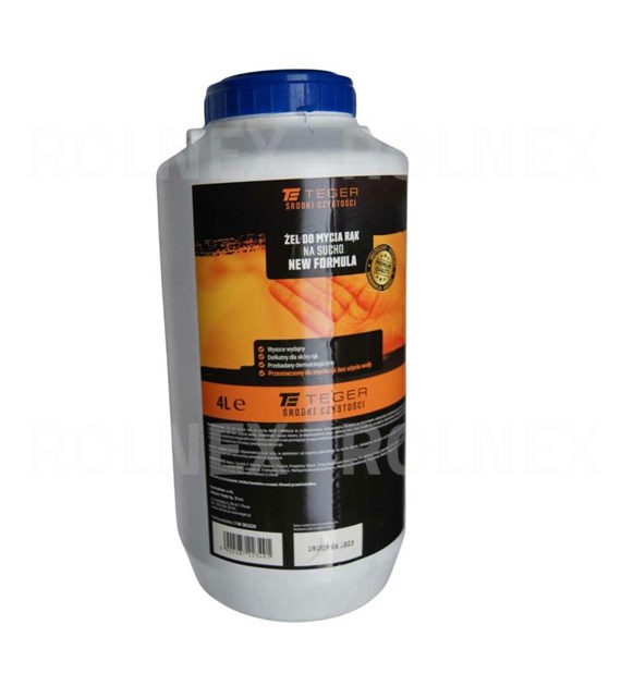ŻEL DO MYCIA RĄK NA SUCHO NEW FORMULA 4L TEGER