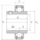 ŁOŻYSKO UC 204 G2 SNR 20*47*31/17