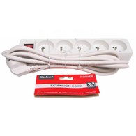 PRZEDŁUŻACZ SIECIOWY 5G 3m Z PRZEŁĄCZNIKIEM/1,5mm