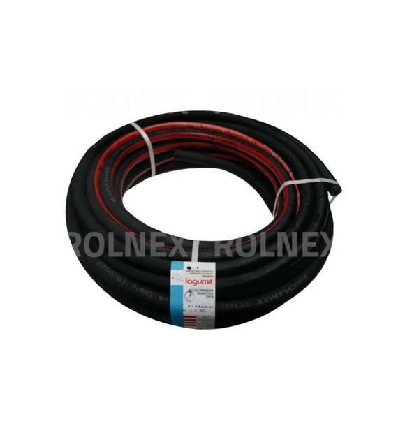 PRZEWÓD GUMOWY @12,5 Z CZERWONYM PASKIEM