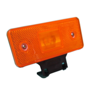 LAMPA OBRYSOWA BOCZNA KĄTOWNIK LED WAŚ 101Z/12-24V POMARAŃCZOWA