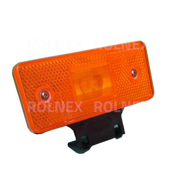 LAMPA OBRYSOWA BOCZNA KĄTOWNIK LED WAŚ 101Z/12-24V POMARAŃCZOWA