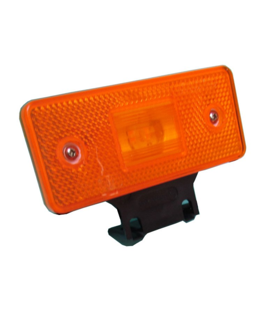 LAMPA OBRYSOWA BOCZNA KĄTOWNIK LED WAŚ 101Z/12-24V POMARAŃCZOWA