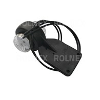 LAMPA OBRYSOWA NA GUMIE LED WAŚ 125 BIAŁO-CZERWONA