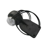 LAMPA OBRYSOWA NA GUMIE LED WAŚ 125 BIAŁO-CZERWONA