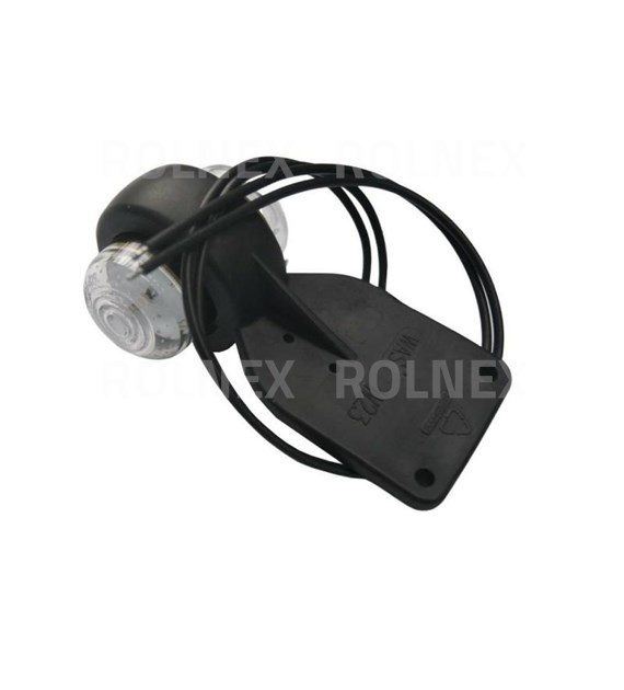 LAMPA OBRYSOWA NA GUMIE LED WAŚ 125 BIAŁO-CZERWONA