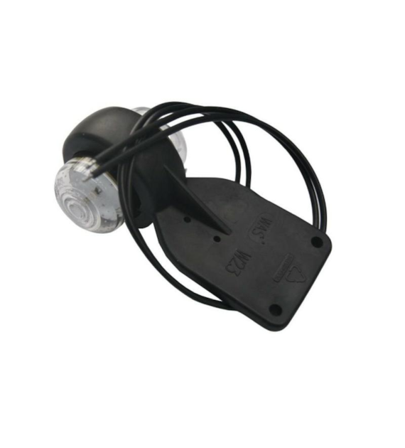 LAMPA OBRYSOWA NA GUMIE LED WAŚ 125 BIAŁO-CZERWONA