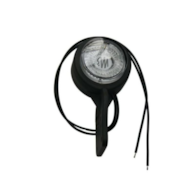 LAMPA OBRYSOWA NA GUMIE BIAŁO-CZER. LED 447