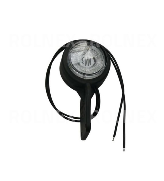 LAMPA OBRYSOWA NA GUMIE BIAŁO-CZER. LED 447