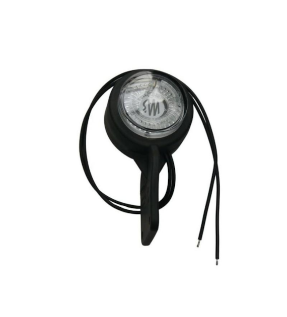 LAMPA OBRYSOWA NA GUMIE BIAŁO-CZER. LED 447