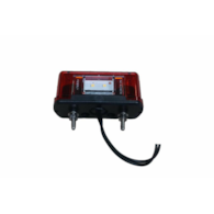 LAMPA PODŚWIETLENIA TABLICY MAŁA WAŚ LED 245/CZERWONA/12-24V