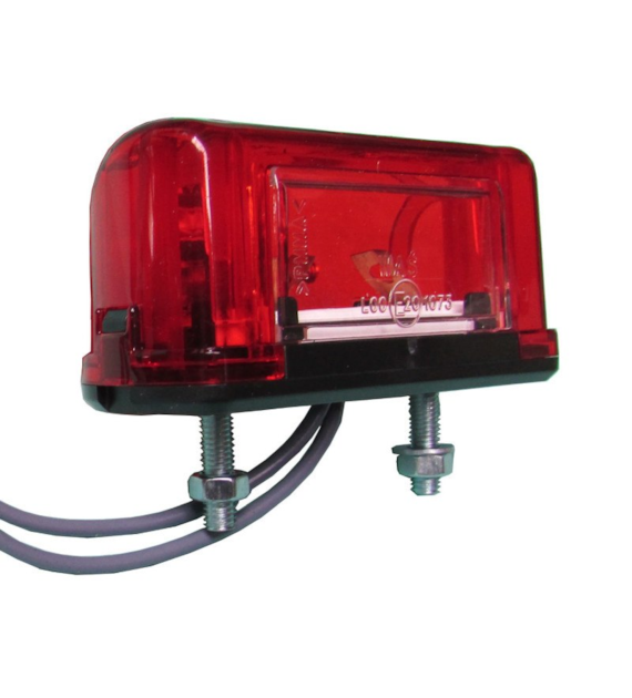 LAMPA PODŚWIETLENIA TABLICY CZERWONA WAŚ 344