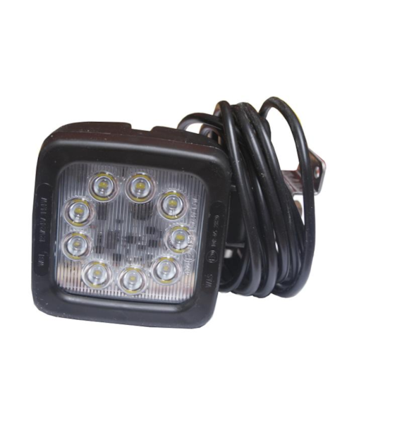 LAMPA ROB. KWADRATOWA 9 LED WAŚ 685/12-24V