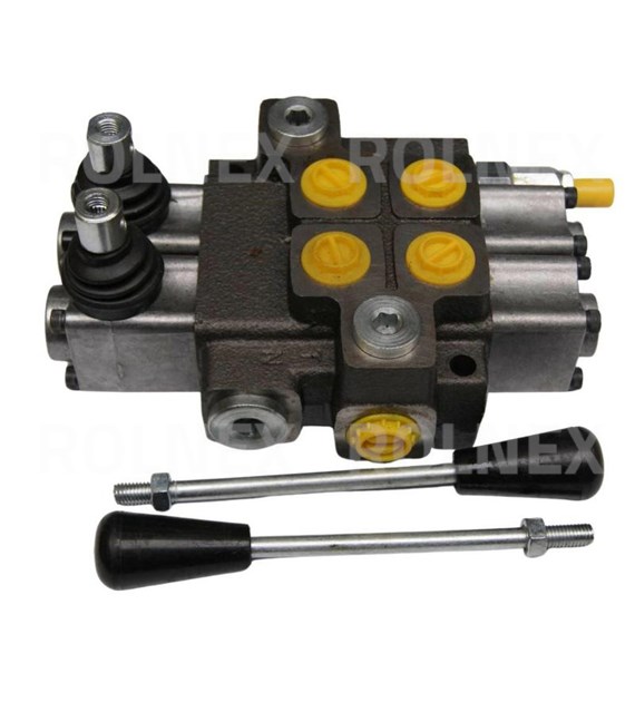 ROZDZIELACZ 2-SEKCYJNY WARYŃSKI 40L max przepłwu z joystickiem