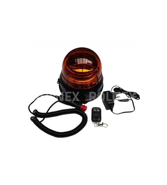 LAMPA OSTRZEGAWCZA 45 LED na akumulator z pilotem