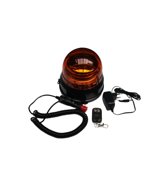 LAMPA OSTRZEGAWCZA 45 LED na akumulator z pilotem