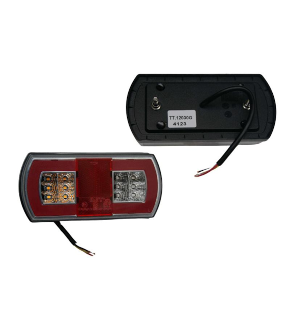 LAMPA TYLNA LED GLO-TRAC 12/24V LEWA