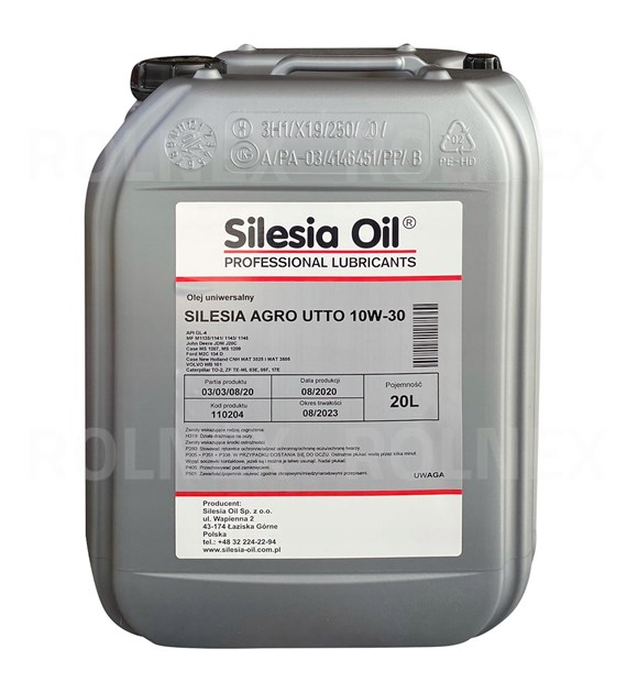 AGRO UTTO 10W/30 20L SILESIA
