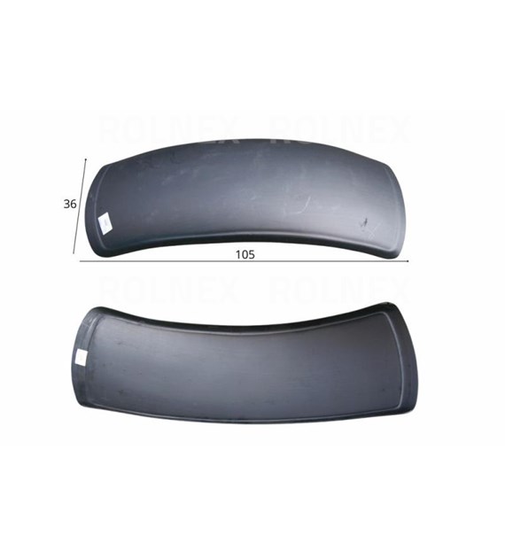 BŁOTNIK PRZEDNI PLASTIKOWY MTZ 355/R660/1085