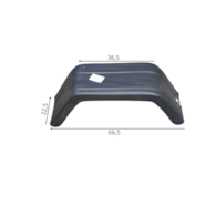 BŁOTNIK PLASTIKOWY PRZYCZEPKA  1-OSIOWA 10-13  200/660/230