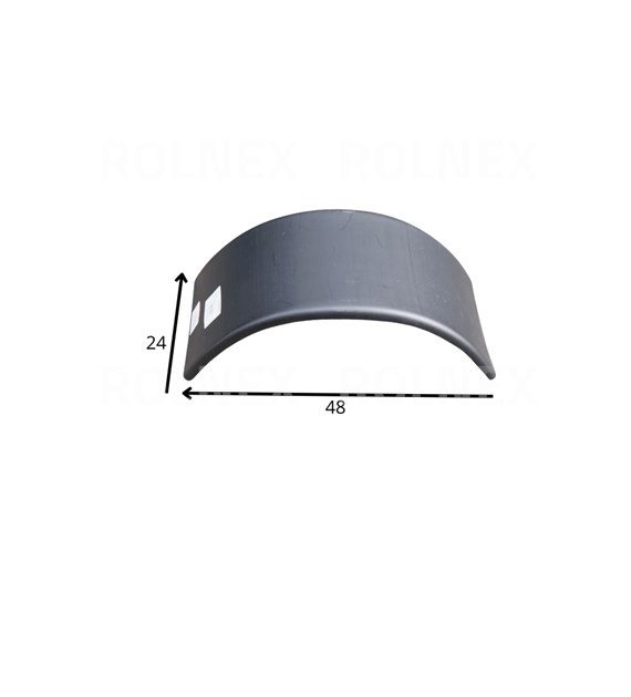 BŁOTNIK PLASTIKOWY PRZEDNI KOSIARKA 230/590 R330