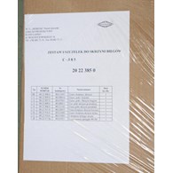 KOMPLET USZCZELEK SKRZYNI C385 SZARY MORPAK