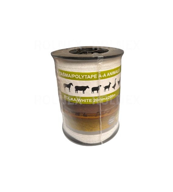 TAŚMA 20mm 200M 4*0.16 SS BIAŁA 73361951