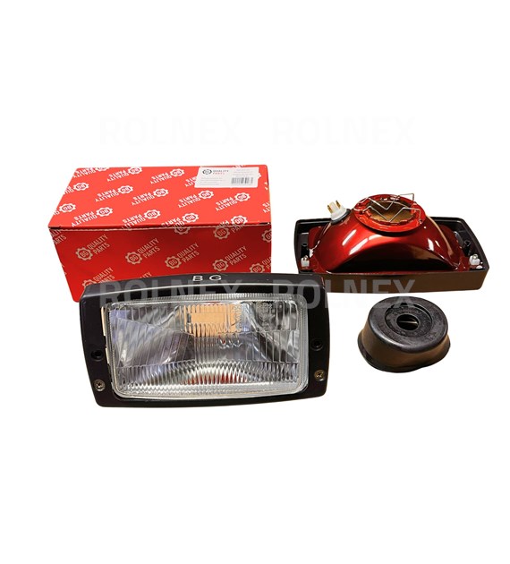 REFLEKTOR PROSTOKĄTNY Z RAMKĄ ZETOR BG z żarówką pozycyjną