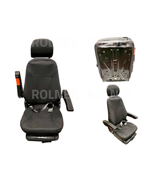 SIEDZENIE UNIWERSALNE materiałowe z zagłówkiem i podłkietnikami