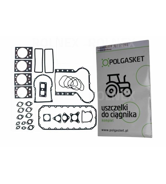 KOMPLET USZCZELEK SILNIKA ZETOR 4-CYL. POLGASKET 69010571 (GRUBOŚĆ 1,25 mm)