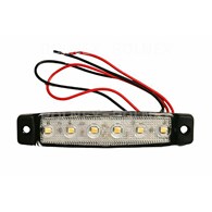 LAMPA OBRYSOWA BIAŁA LED 12V PRZEWÓD 5M