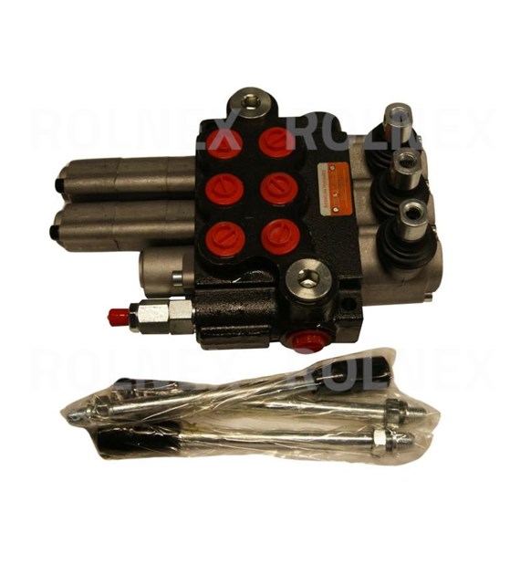 ROZDZIELACZ 3-SEKCYJNY HYDRAULICZNY 40L 1xSPRĘŻYNA+2xPŁYWANIE