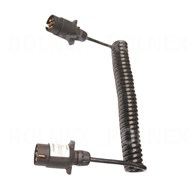 PRZEWÓD SPIRALNY 5M -7 ŻYŁ WTYCZKA PLASTIKOWA