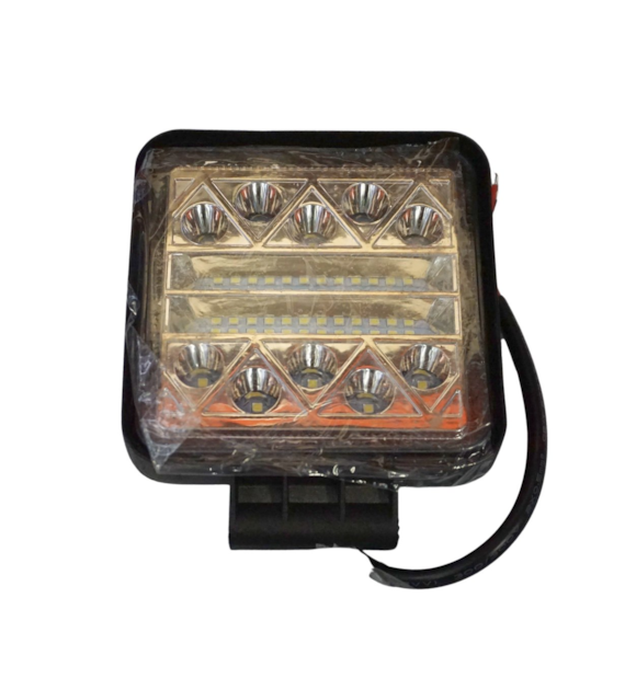 LAMPA ROBOCZA HALOGEN 34 LED KWADRAT 9-36V 107*107*35MM